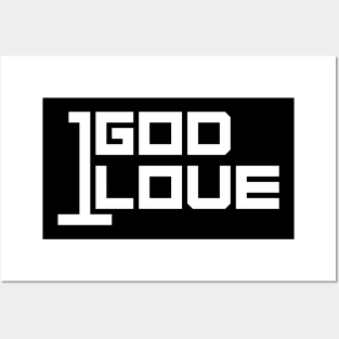 1 god 1 love Posters and Art